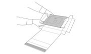 Verpackungsvorgang fixiert