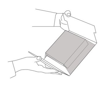 Verpackungsvorgang Schritt 3