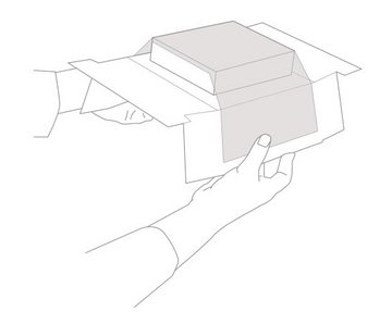Verpackungsvorgang Schritt 2