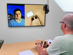 Vorstellung Produktentwicklung in Videokonferenz